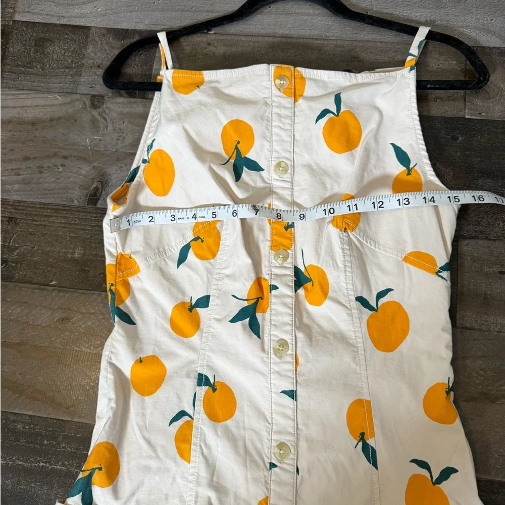 Anthropologie Maeve Dylan Mierzwinski Orange Print Midi Dress | Size S - Picture 5 of 9